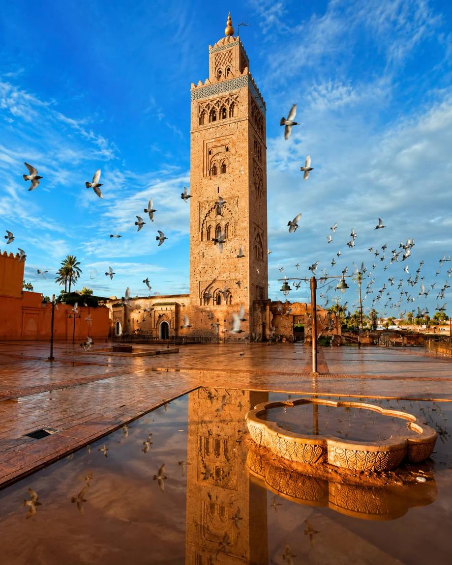 Marrakech Koutoubia tower and imperial Morocco