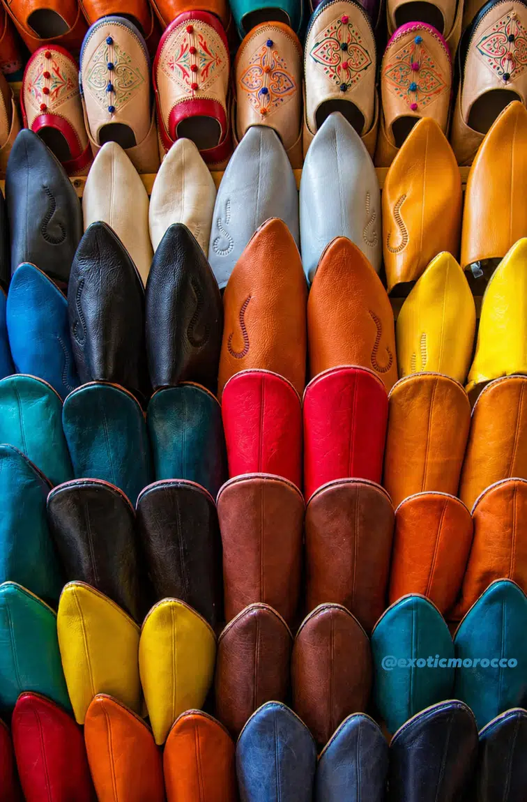 Moroccan leather slippers